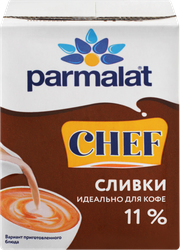 Сливки ультрапастеризованные PARMALAT 11%, без змж, 200г, картинка