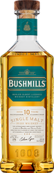 Виски BUSHMILLS Бушмиллз Сингл Молт Эйджид солодовый 10 лет, 40%, п/у, 0.7л, фото