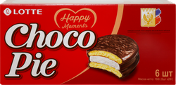 Изображение товара Изделие мучное кондитерское LOTTE Choco Pie, в глазури, 6шт, 168г