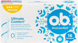 Тампоны O.B. ProComfort Normal, 16шт, крупный план