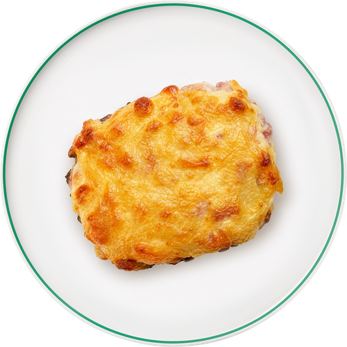 Свинина, запеченная с ветчиной и грибами, весовая, детальное фото