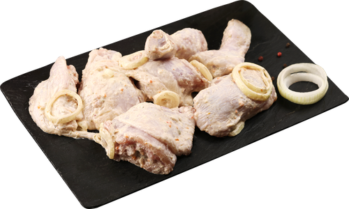 Шашлык из куриных окорочков в майонезе ЛЕНТА FRESH, весовой, крупный план