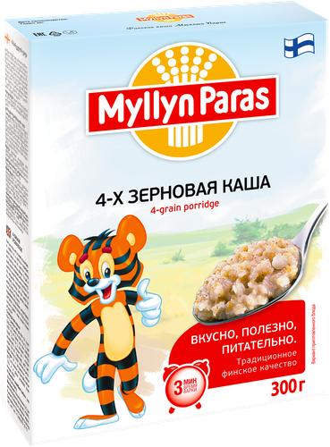 Каша мультизерновая MYLLYN PARAS 4-х зерновая, 300г, изображение