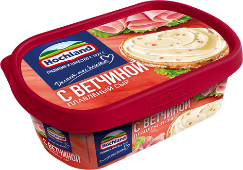 Сыр плавленый HOCHLAND с ветчиной 55%, без змж, 200г, фото