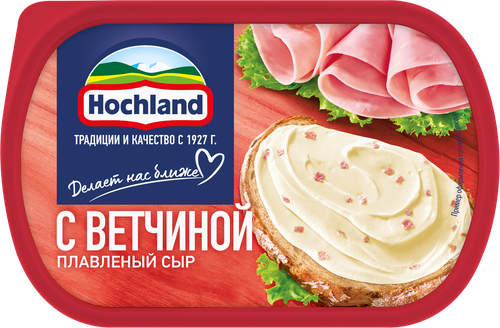 Сыр плавленый HOCHLAND с ветчиной 55%, без змж, 200г, фотография