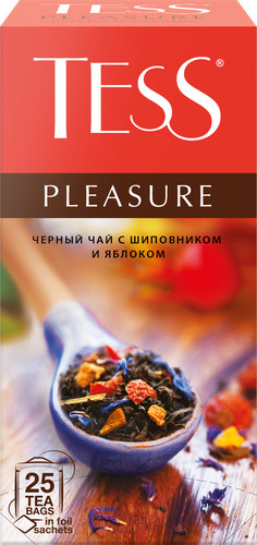 Чай черный TESS Pleasure с добавками, 25пак, фотография