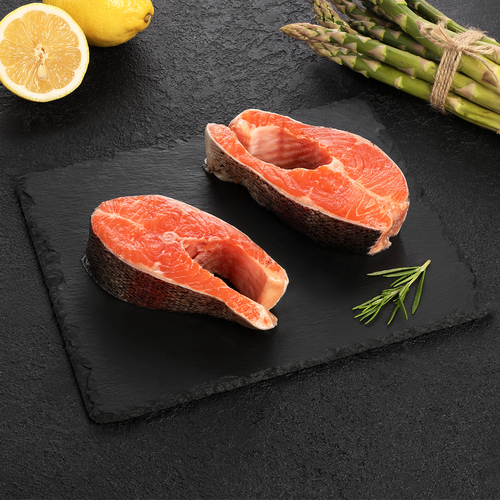 Форель Радужная стейк, охлажденная ЛЕНТА FRESH, весовая, фотография