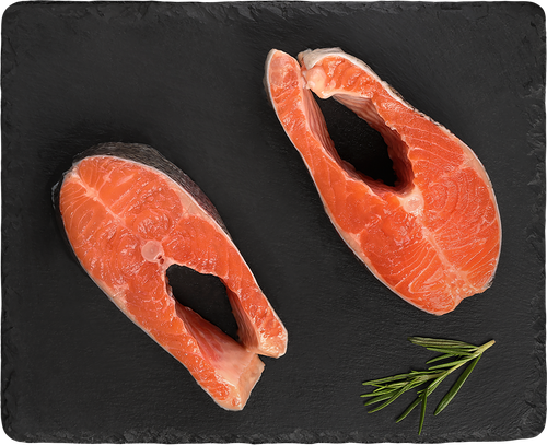 Форель Радужная стейк, охлажденная ЛЕНТА FRESH, весовая, картинка