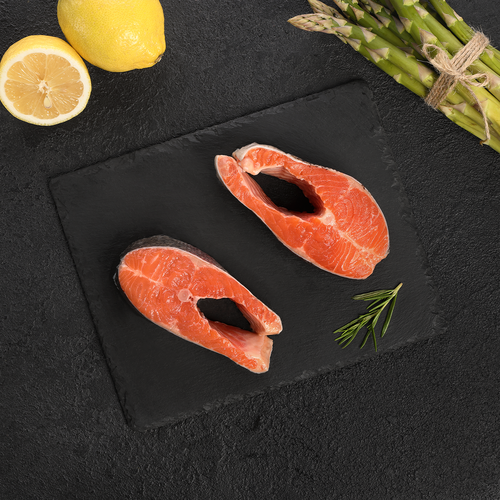 Форель Радужная стейк, охлажденная ЛЕНТА FRESH, весовая, картинка