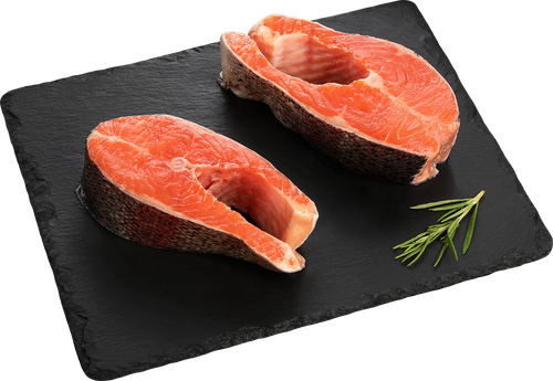Форель Радужная стейк, охлажденная ЛЕНТА FRESH, весовая, детальное фото