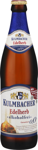 Пиво светлое безалкогольное KULMBACHER Edelherb фильтрованное пастеризованное, 0.5л, детальное фото