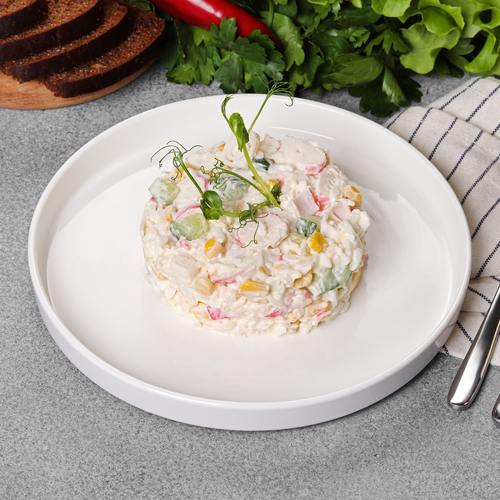 Салат Крабовый ЛЕНТА FRESH, весовой, вид