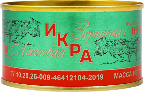 Икра лососевая ТУНГУТУН зернистая, 1-й сорт, 140г, фото