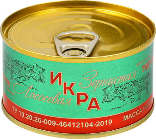 Икра лососевая ТУНГУТУН зернистая, 1-й сорт, 140г, фото