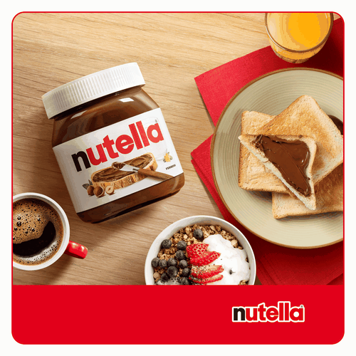 Паста ореховая NUTELLA с добавлением какао, 350г, картинка