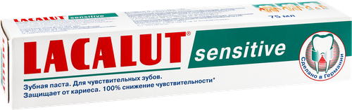 Зубная паста LACALUT Sensitive профилактическая, 75мл, вид