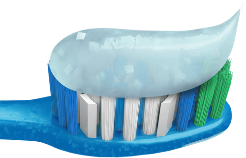 Зубная паста COLGATE Макс Блеск Кристальная мята с отбеливающими пластинками для свежего дыхания и отбеливания зубов, 100мл, крупный план
