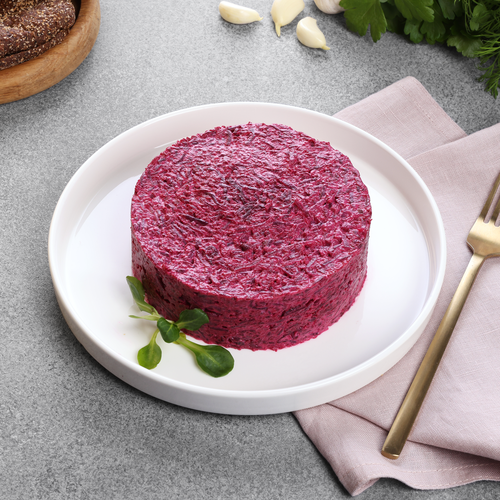 Салат Свекла с чесноком ЛЕНТА FRESH, весовой, вид