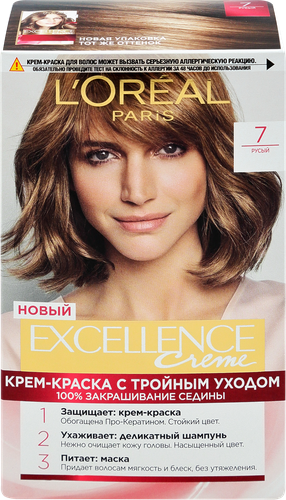 Краска для волос EXCELLENCE 7 Русый, 176мл, изображение