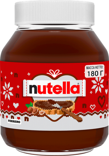 Паста ореховая NUTELLA с добавлением какао, 180г, изображение