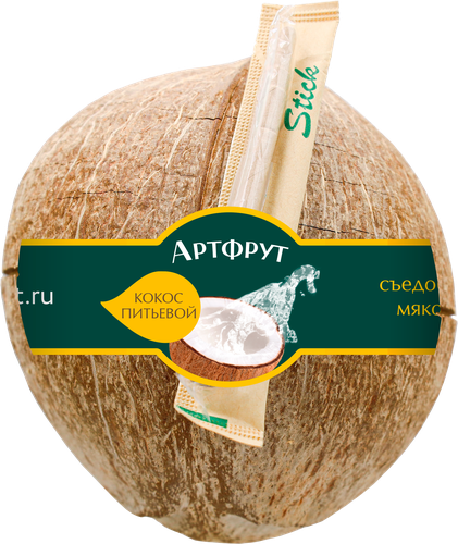 Кокос молочный питьевой, шт, крупный план