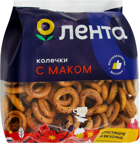 Сушки ЛЕНТА Маковые, 300г, фото