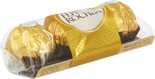 Конфеты FERRERO ROCHER из молочного шоколада с кремовой начинкой, 38г, вид