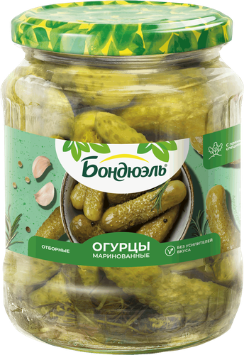 Огурцы маринованные БОНДЮЭЛЬ, 720мл, изображение