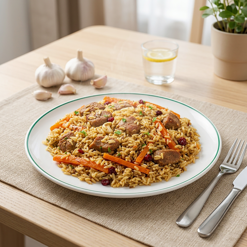 Плов из свинины ЛЕНТА FRESH, весовой, фотография