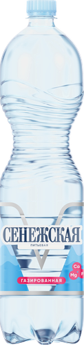 Вода питьевая СЕНЕЖСКАЯ газированная, 1.5л, изображение