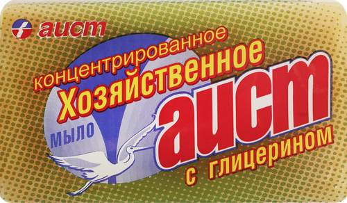Мыло хозяйственное АИСТ с глицерином, 150г, фотография