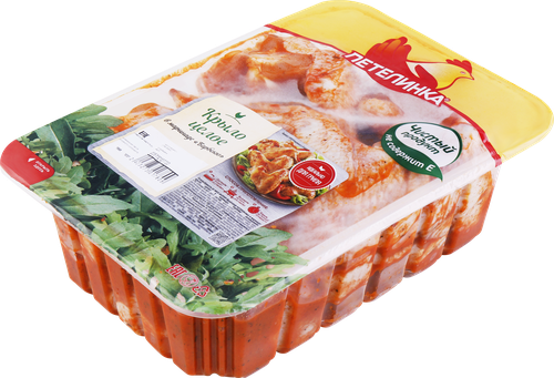 Крыло куриное ПЕТЕЛИНКА в маринаде, весовое, крупный план