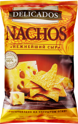 Чипсы кукурузные DELICADOS Nachos со вкусом сыра, 150г, вид