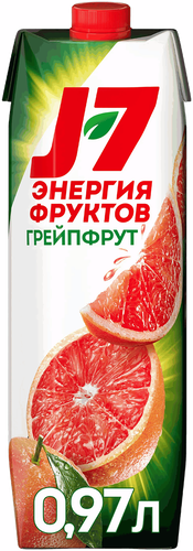Нектар J7 Грейпфрут с мякотью, 0.97л, изображение