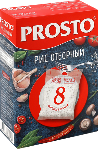 Рис PROSTO Отборный 1-й сорт, в пакетиках, 8х62,5г, картинка