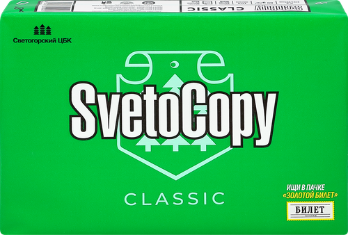 Бумага для офисной техники SVETOCOPY A4 80г/м2, 500 листов, картинка