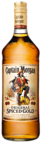Напиток алкогольный CAPTAIN MORGAN Original Spiced Gold 35%, на основе  невыдержанного рома, 1л, изображение