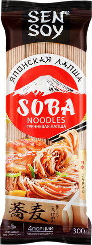 Лапша гречневая SEN SOY Premium Soba, 300г, фото