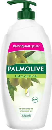 Гель для душа PALMOLIVE Натурэль Интенсивное увлажнение Олива и увлажняющее молочко, 750мл, детальное фото
