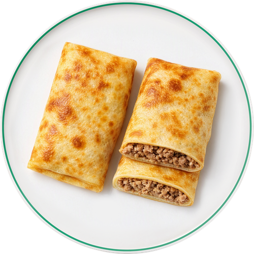 Блинчики с мясом ЛЕНТА FRESH, весовые, крупный план