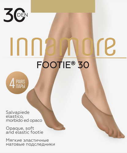 Подследники женские INNAMORE Footie 30 den miele, 4пары, картинка