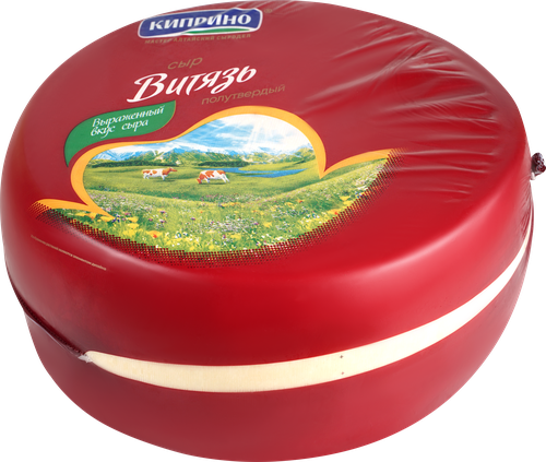 Сыр КИПРИНО Витязь 50%, без змж, весовой, картинка