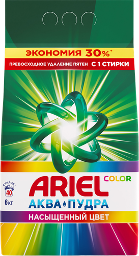 Стиральный порошок для цветного белья ARIEL Color, автомат, 6кг, фотография