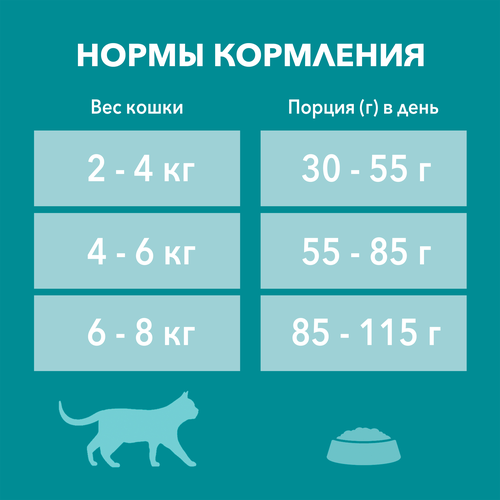 Корм сухой для взрослых кошек PURINA ONE с высоким содержанием курицы и цельными злаками, 750г, крупный план