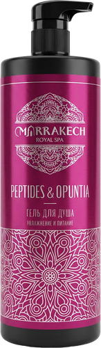 Гель для душа MARRAKECH ROYAL SPA Peptides&Opuntia Oil, увлажняющий, 1000мл, фотография