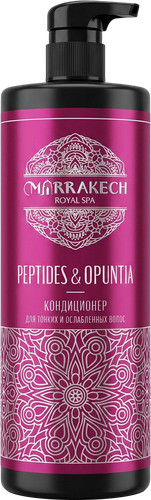 Кондиционер для волос MARRAKECH ROYAL SPA Peptides&Opuntia Oil, для тонких и ослабленных, 1000мл, картинка