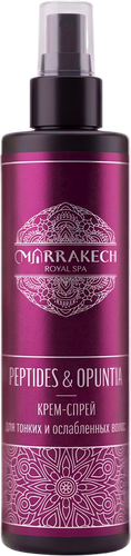 Крем-спрей для волос MARRAKECH ROYAL SPA Peptides&Opuntia Oil, для тонких и ослабленных, 250мл, фото