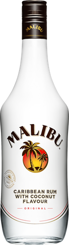 Ликер MALIBU на основе карибского рома со вкусом кокоса 21%, десертный, 0.7л, картинка