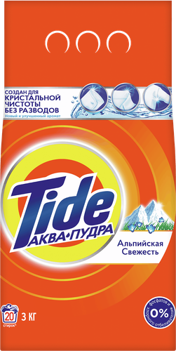 Стиральный порошок TIDE Альпийская свежесть, автомат, 3кг, картинка