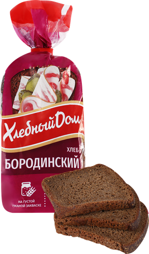 Хлеб ХЛЕБНЫЙ ДОМ Бородинский, в нарезке, 400г, фото